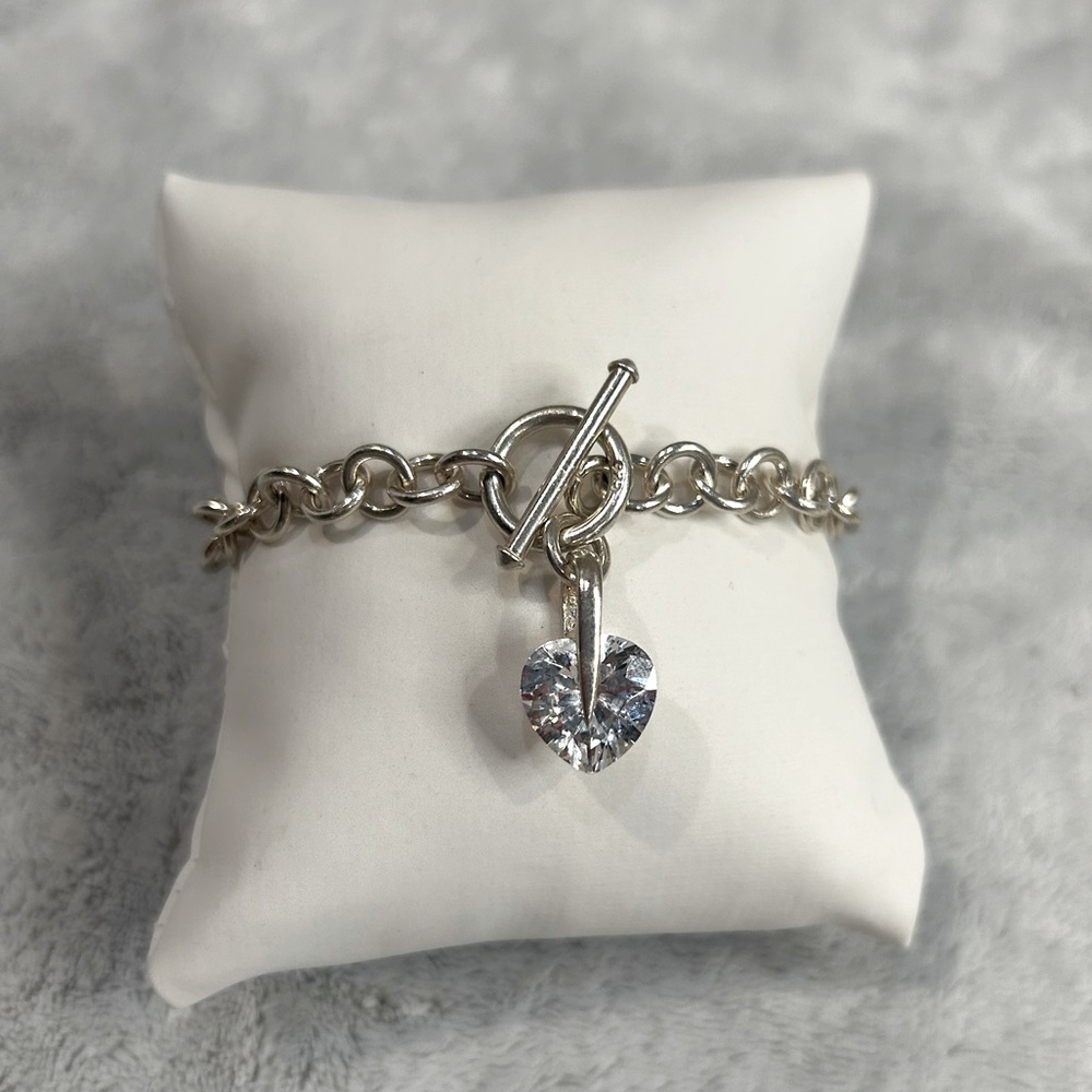 Pristine 925 Silver Bracelet- Authentic Austrian … - image 1